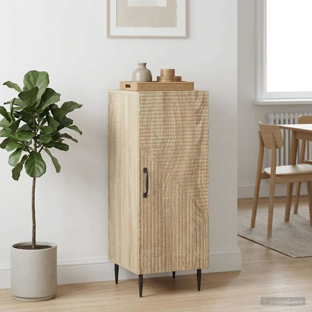 vidaXL Bufet dąb Sonoma 33 x 34,5 x 89,5 cm Drewno inżynieryjne