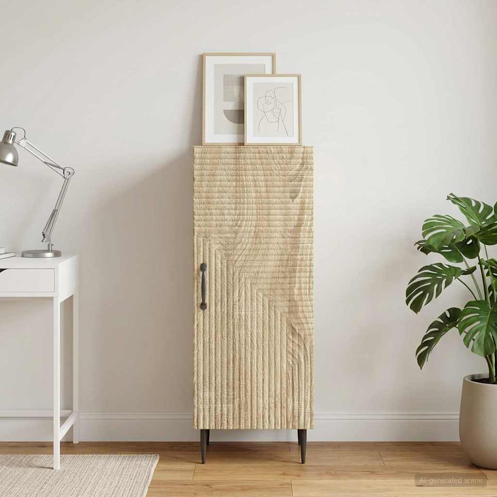 vidaXL Bufet dąb Sonoma 33 x 34,5 x 89,5 cm Drewno inżynieryjne