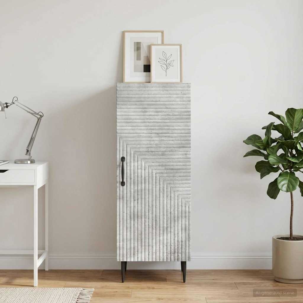 vidaXL Bufet Betonowy szary 33 x 34,5 x 89,5 cm Drewno inżynieryjne