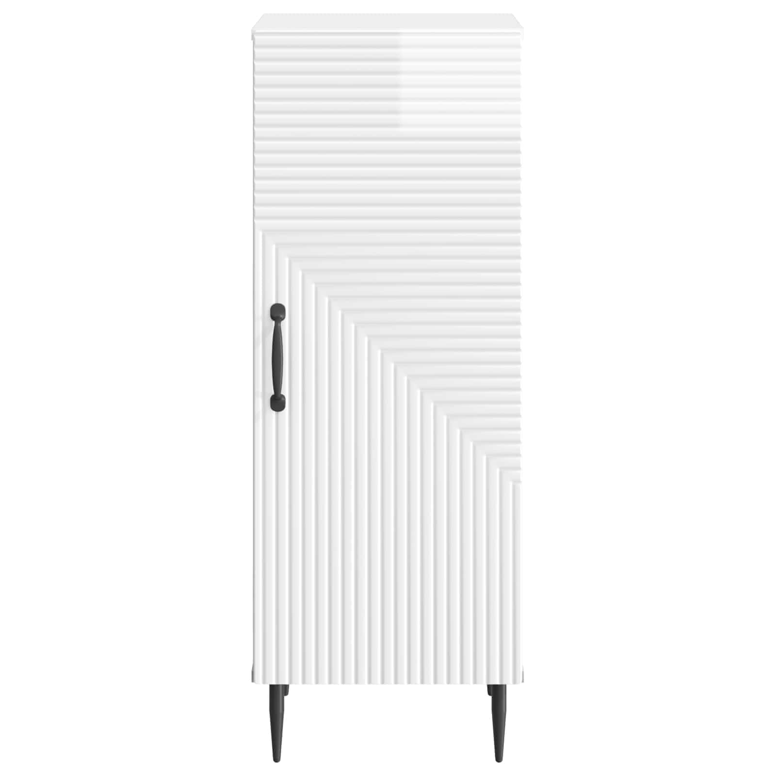 vidaXL Bufet Biały wysoki połysk 33 x 34,5 x 89,5 cm