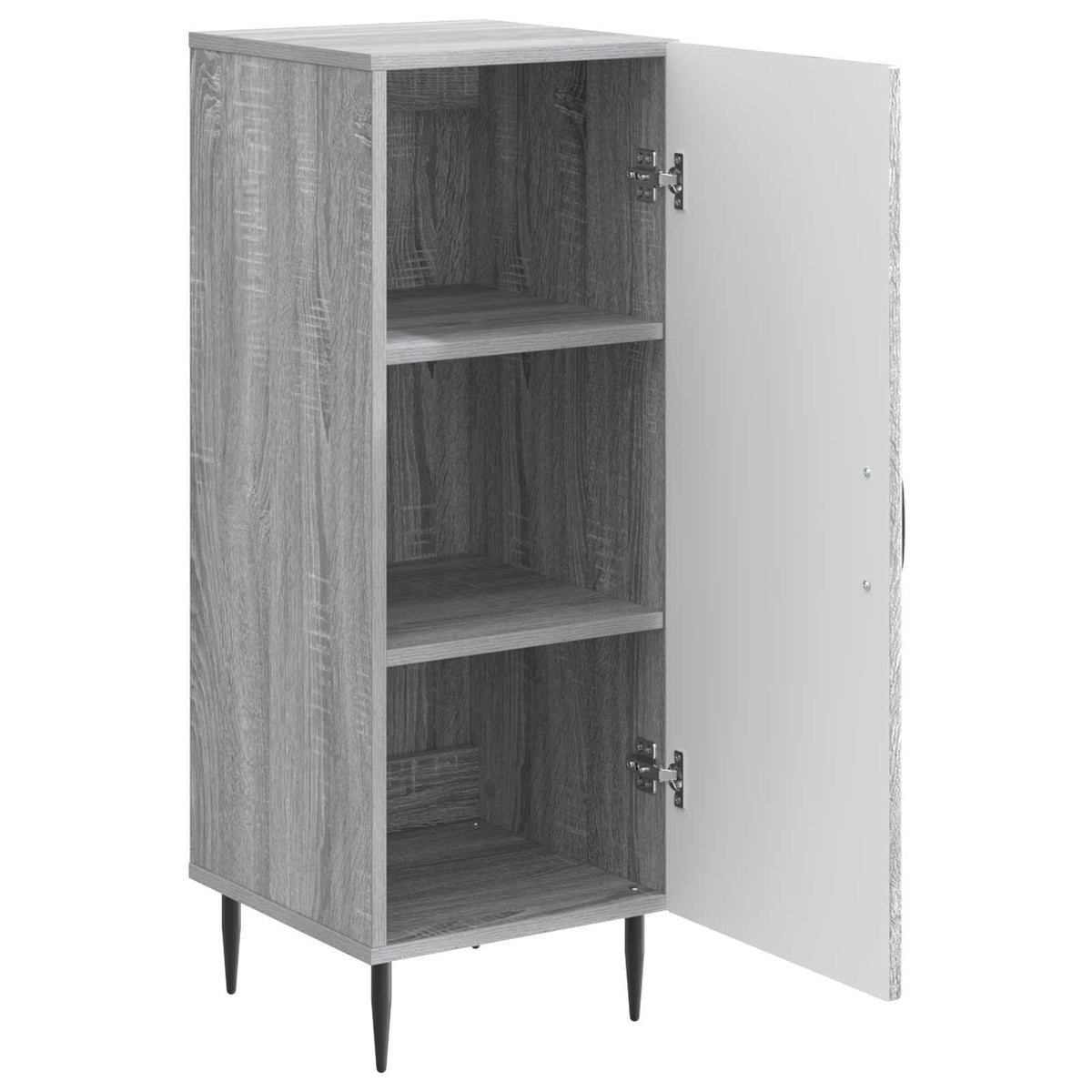 vidaXL Bufet Szary Sonoma 33 x 34,5 x 89,5 cm Drewno inżynieryjne