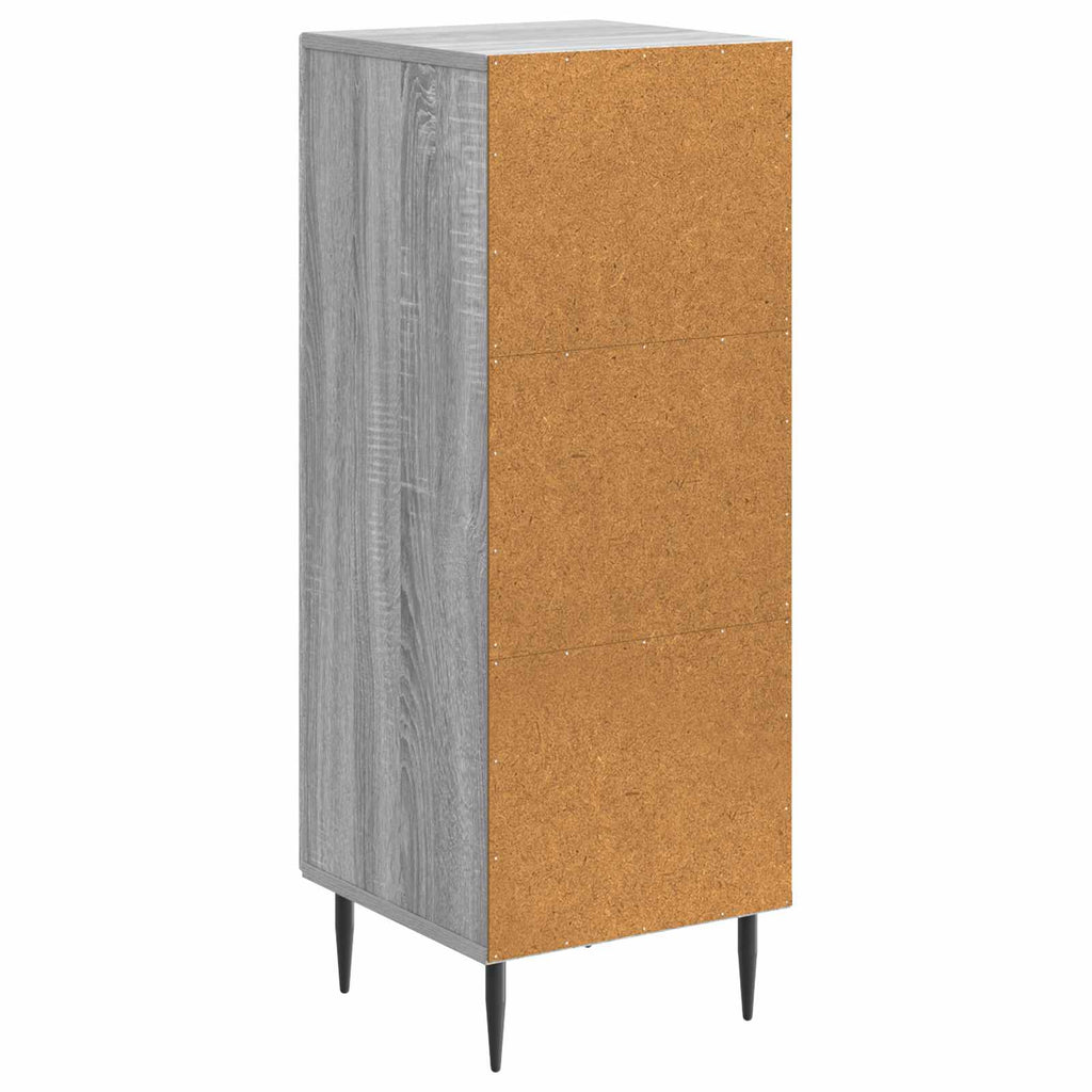 vidaXL Bufet Szary Sonoma 33 x 34,5 x 89,5 cm Drewno inżynieryjne