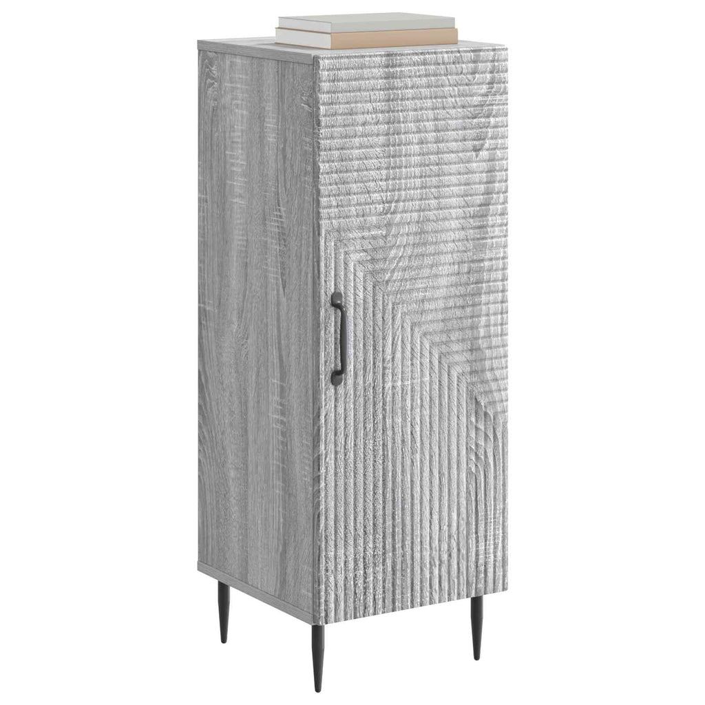 vidaXL Bufet Szary Sonoma 33 x 34,5 x 89,5 cm Drewno inżynieryjne