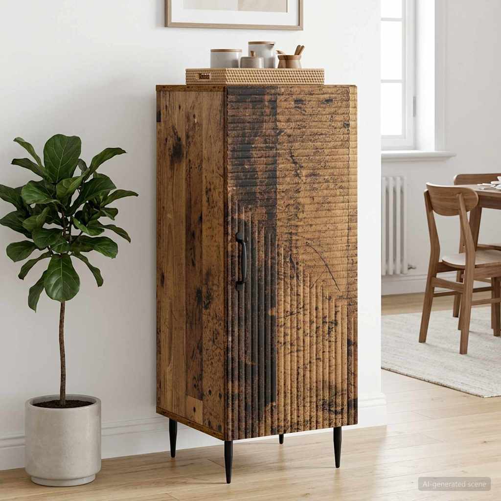vidaXL Bufet Stare drewno 33 x 34,5 x 89,5 cm Drewno inżynieryjne
