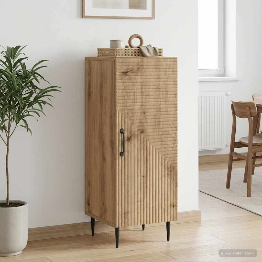 vidaXL Bufet Dąb artisan 33 x 34,5 x 89,5 cm Drewno inżynieryjne