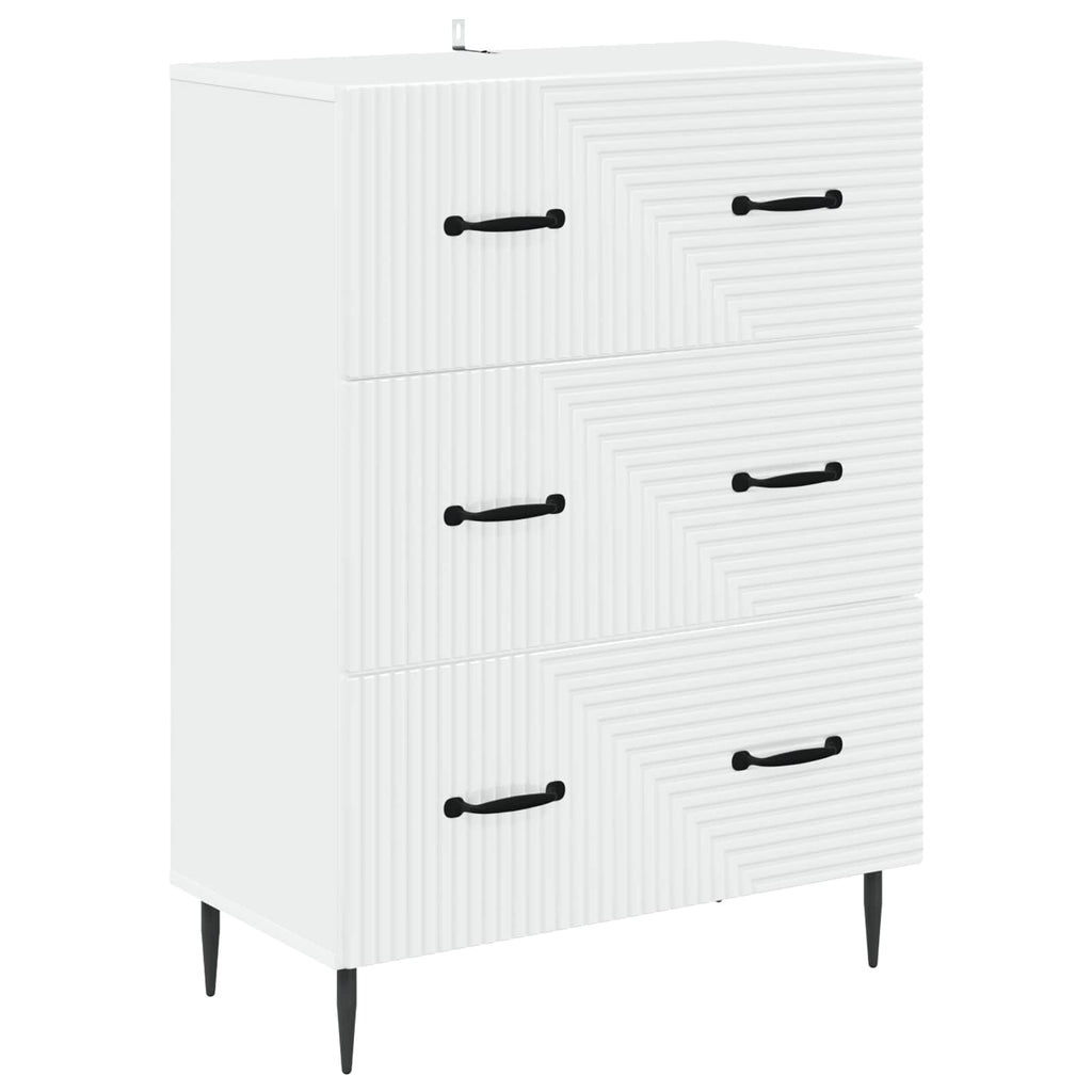 vidaXL Szafka z Szufladami Biały 66 x 34,5 x 89,5 cm