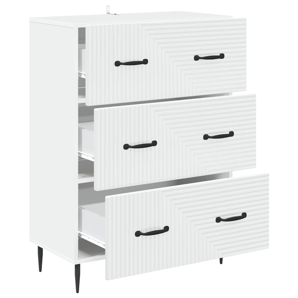 vidaXL Szafka z Szufladami Biały 66 x 34,5 x 89,5 cm