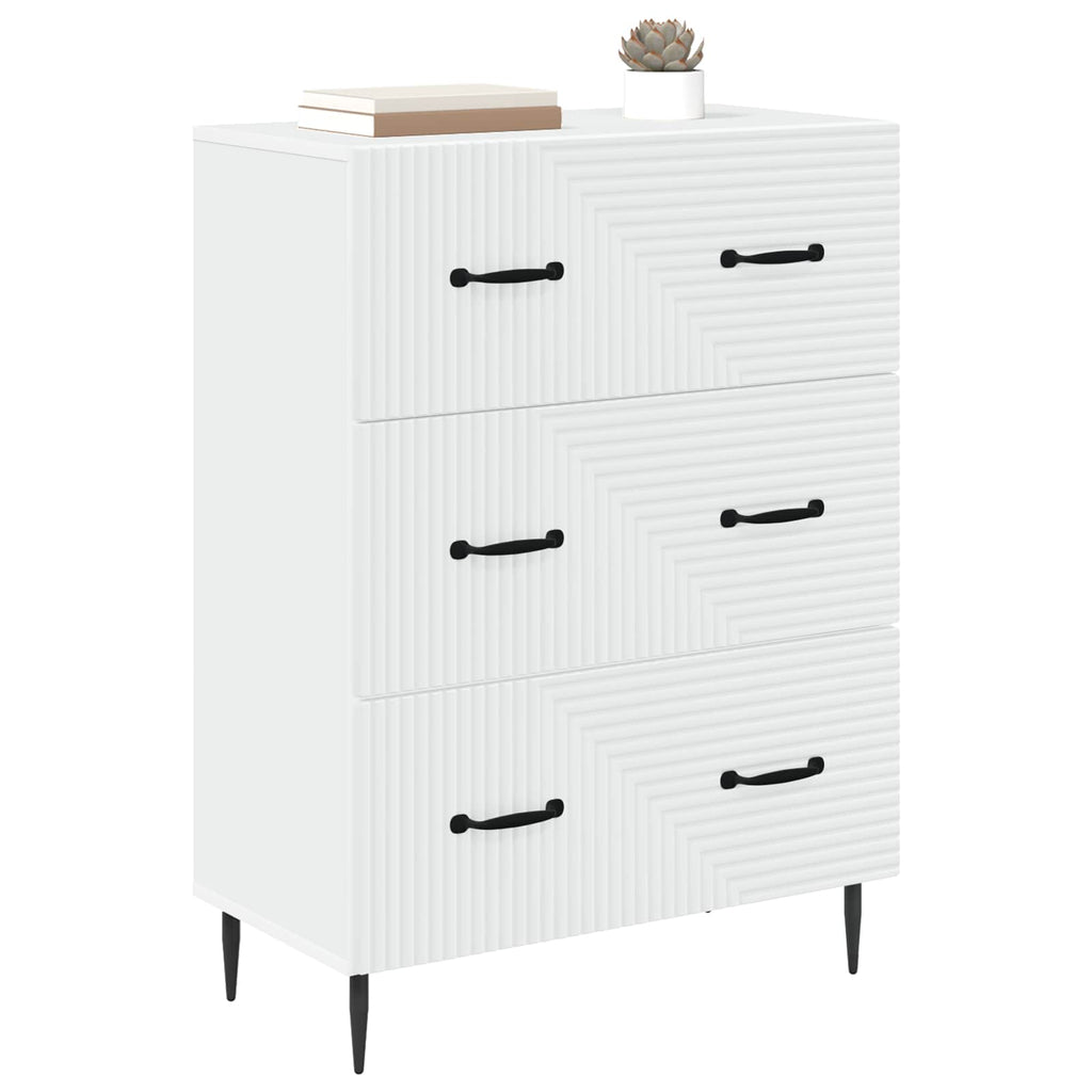 vidaXL Szafka z Szufladami Biały 66 x 34,5 x 89,5 cm
