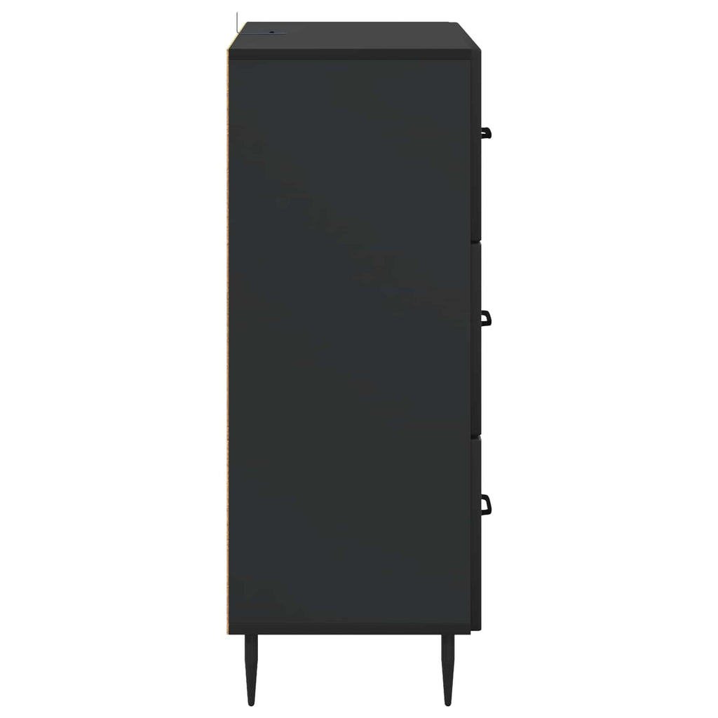 vidaXL Szafka z Szufladami Czarny 66 x 34,5 x 89,5 cm