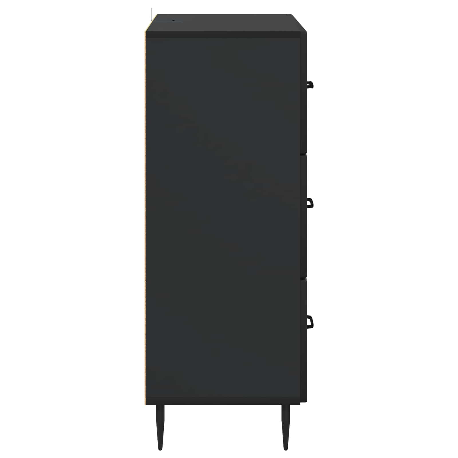 vidaXL Szafka z Szufladami Czarny 66 x 34,5 x 89,5 cm