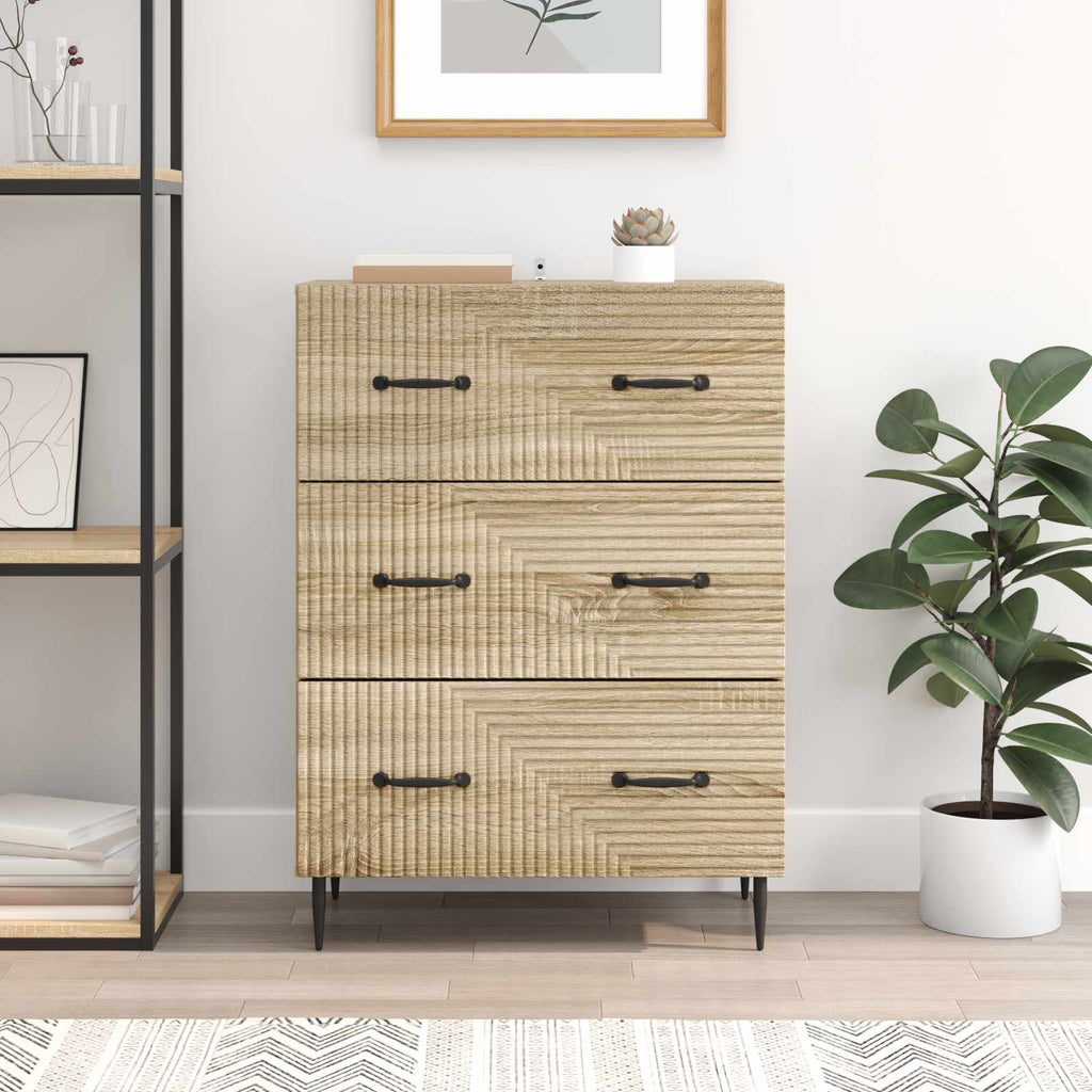 vidaXL Szafka z Szufladami dąb Sonoma 66 x 34,5 x 89,5 cm