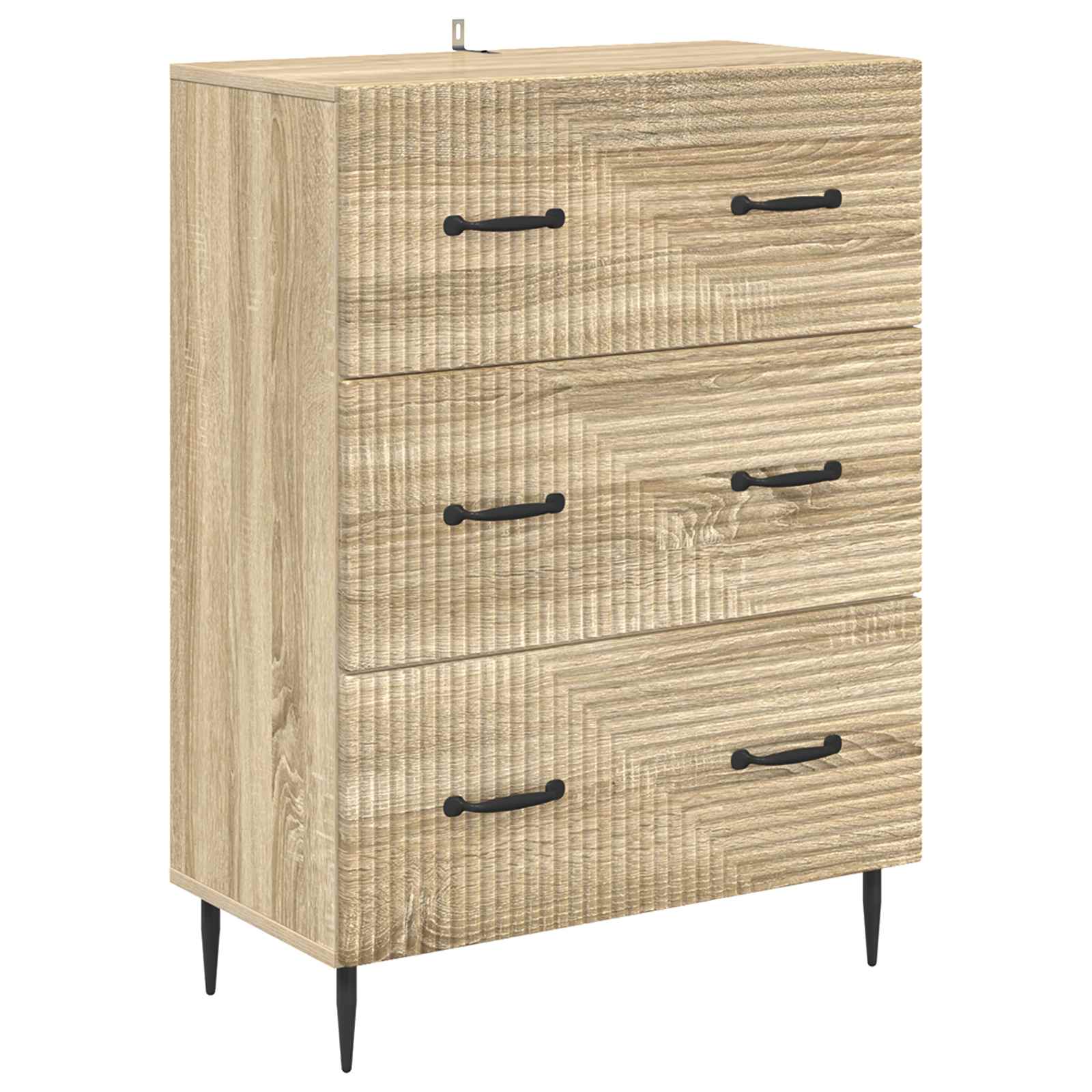 vidaXL Szafka z Szufladami dąb Sonoma 66 x 34,5 x 89,5 cm