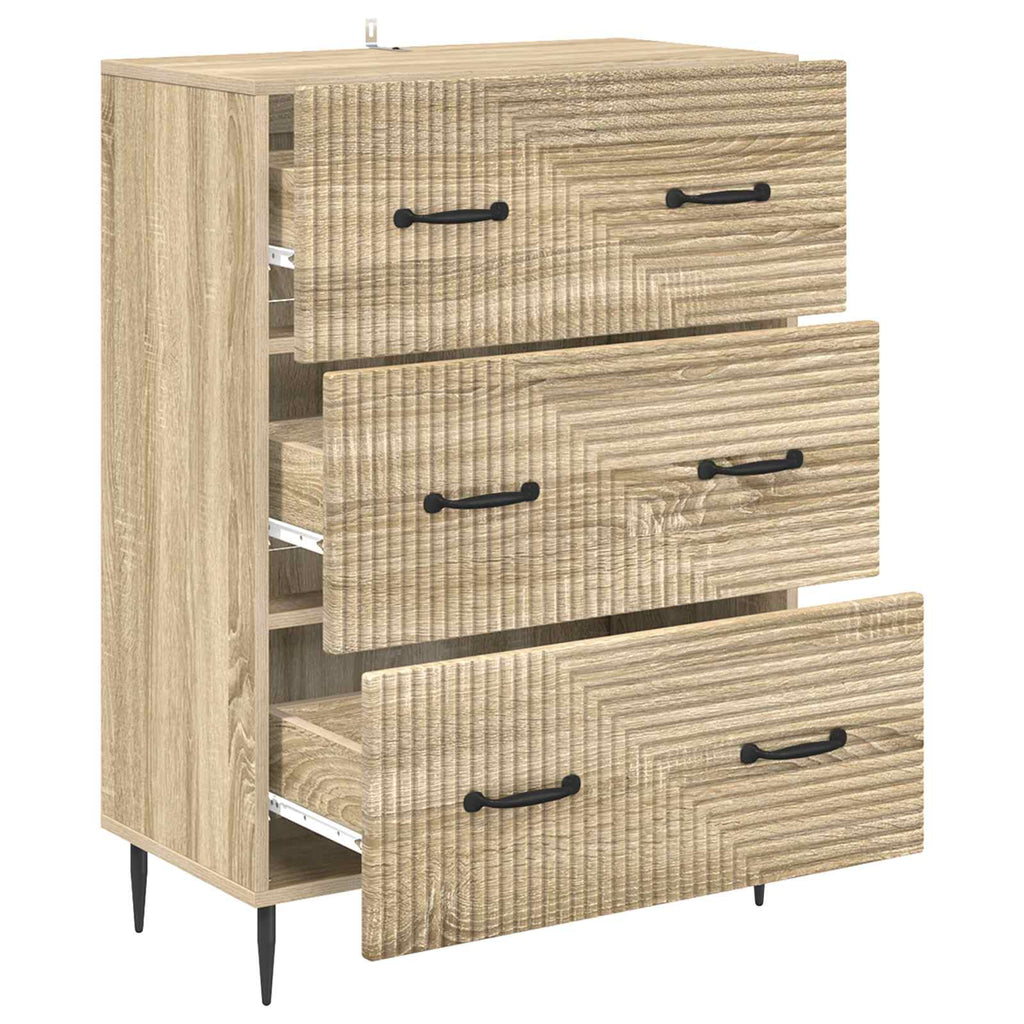 vidaXL Szafka z Szufladami dąb Sonoma 66 x 34,5 x 89,5 cm