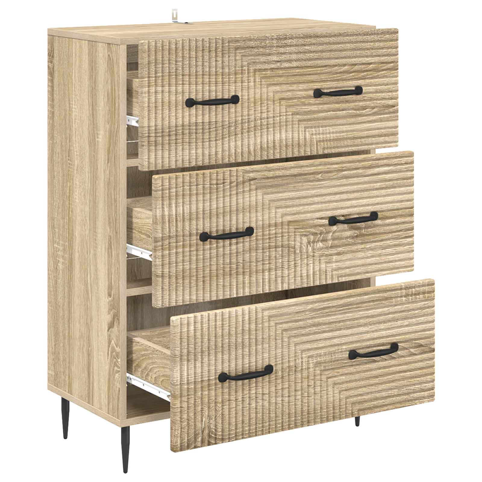 vidaXL Szafka z Szufladami dąb Sonoma 66 x 34,5 x 89,5 cm