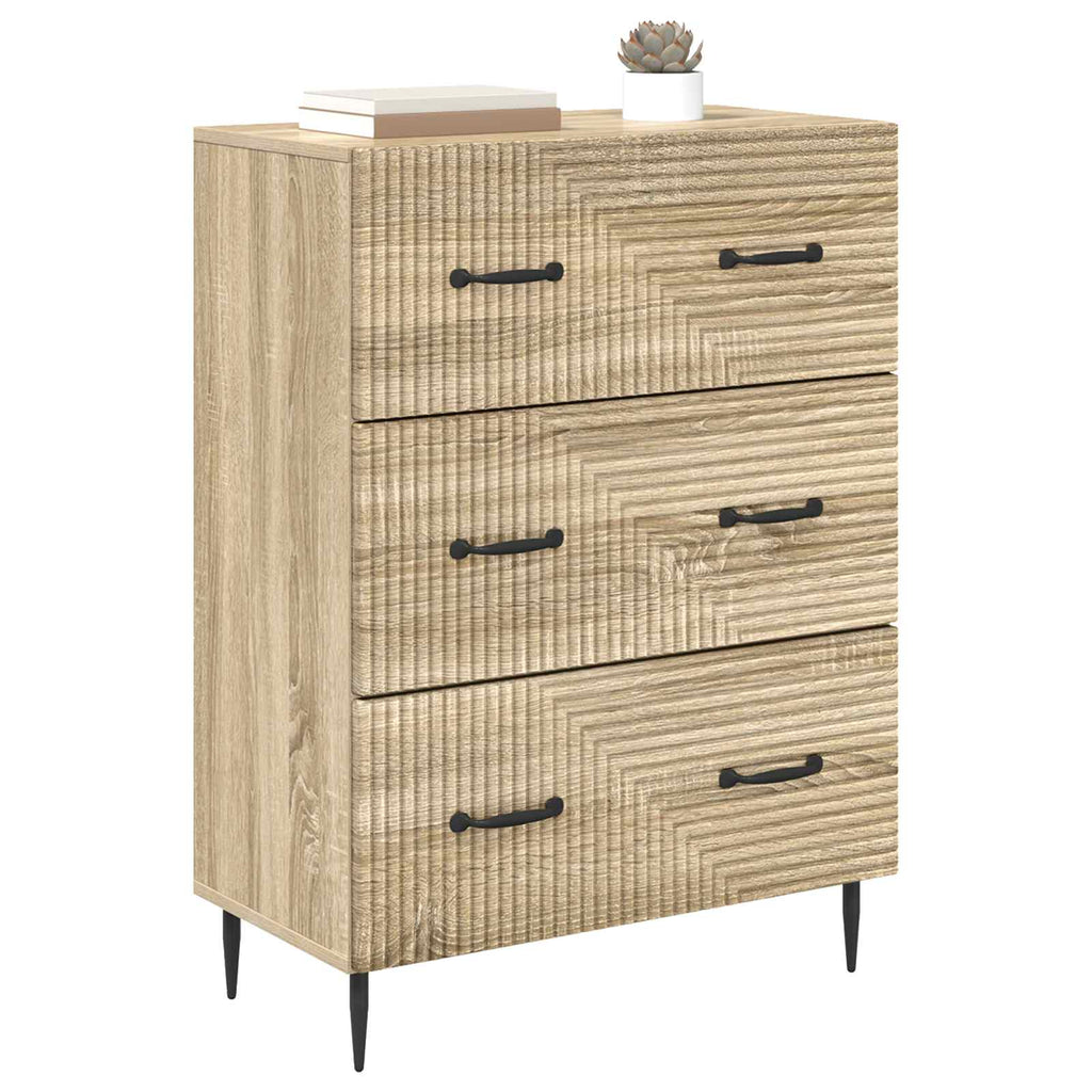vidaXL Szafka z Szufladami dąb Sonoma 66 x 34,5 x 89,5 cm