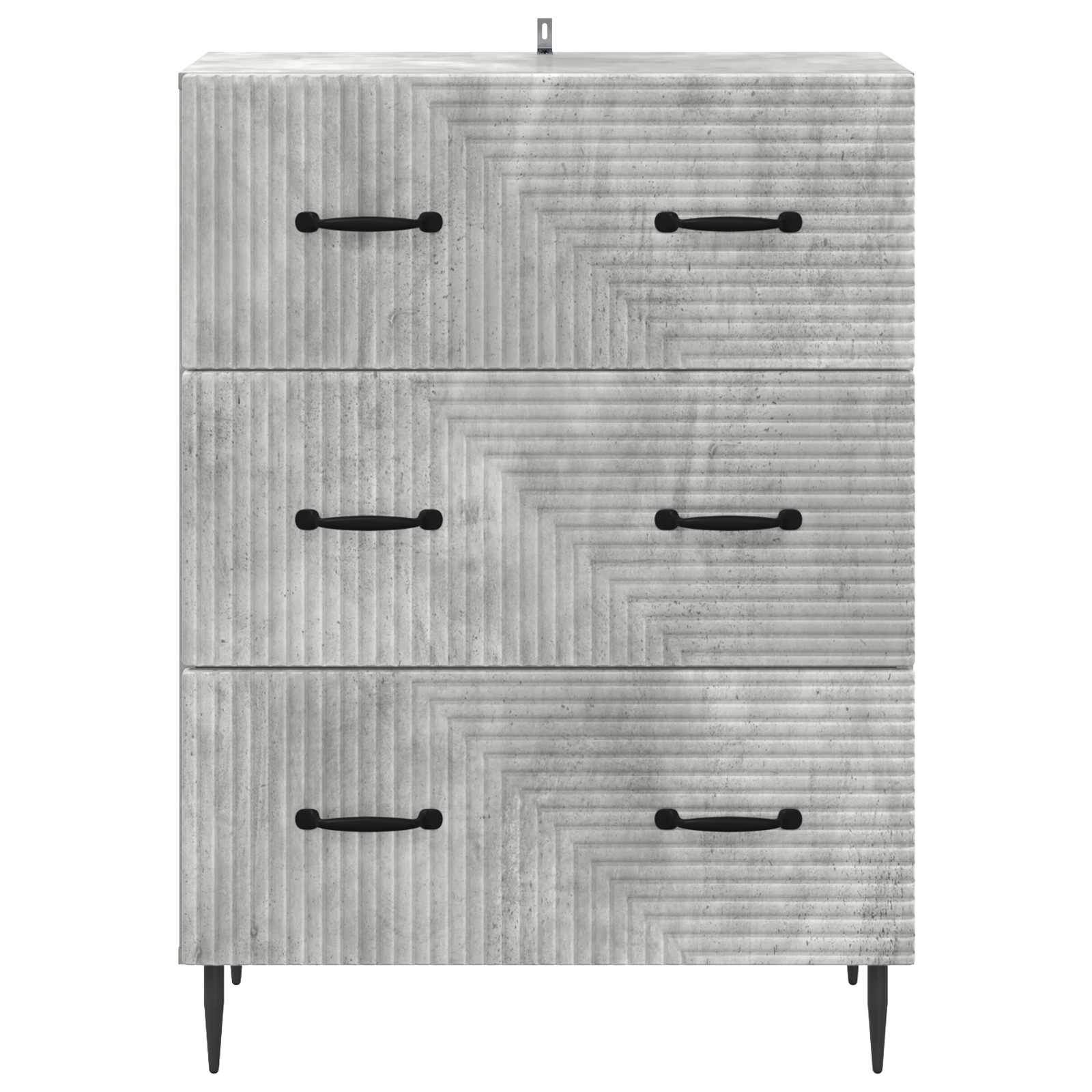 vidaXL Szafka z Szufladami Betonowy szary 66 x 34,5 x 89,5 cm