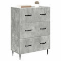 vidaXL Szafka z Szufladami Betonowy szary 66 x 34,5 x 89,5 cm