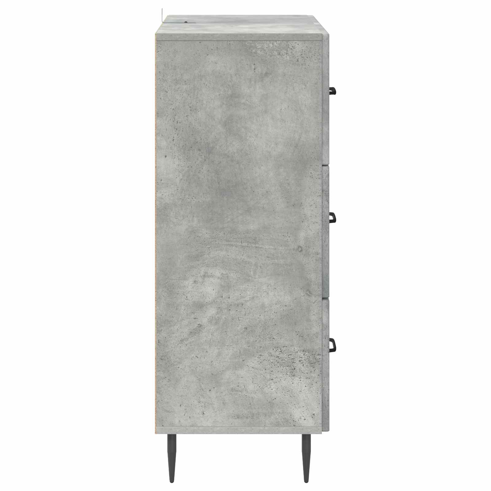 vidaXL Szafka z Szufladami Betonowy szary 66 x 34,5 x 89,5 cm