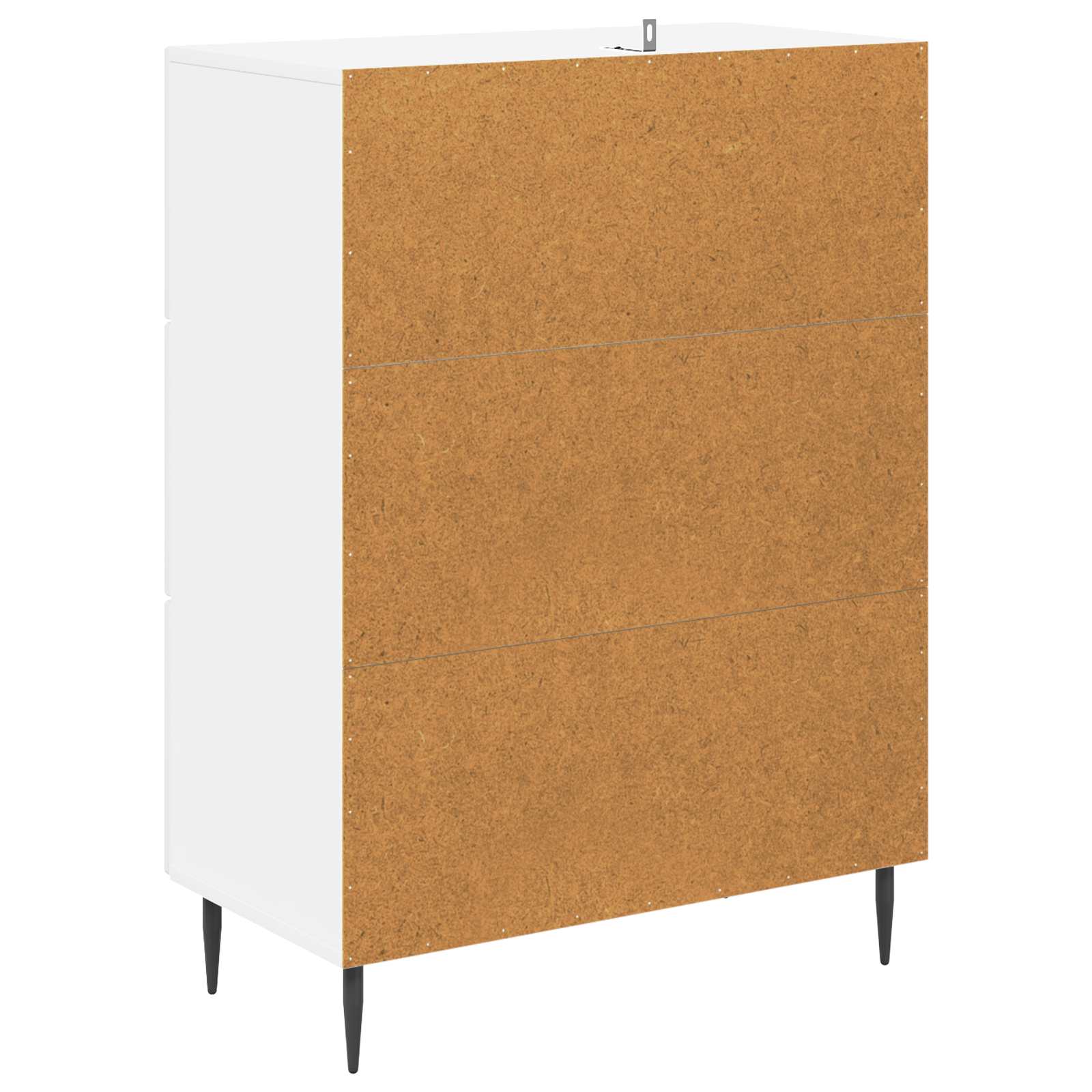 vidaXL Szafka z Szufladami Biały wysoki połysk 66 x 34,5 x 89,5 cm