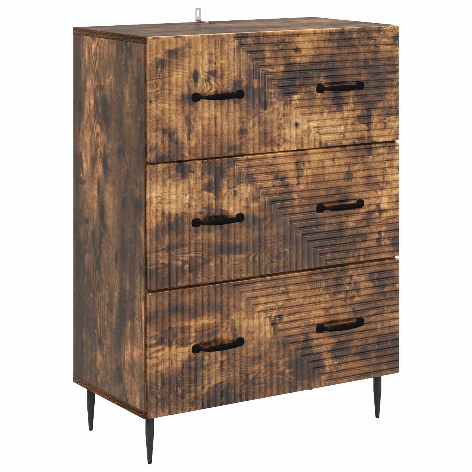 vidaXL Szafka z Szufladami Dąb wędzony 66 x 34,5 x 89,5 cm
