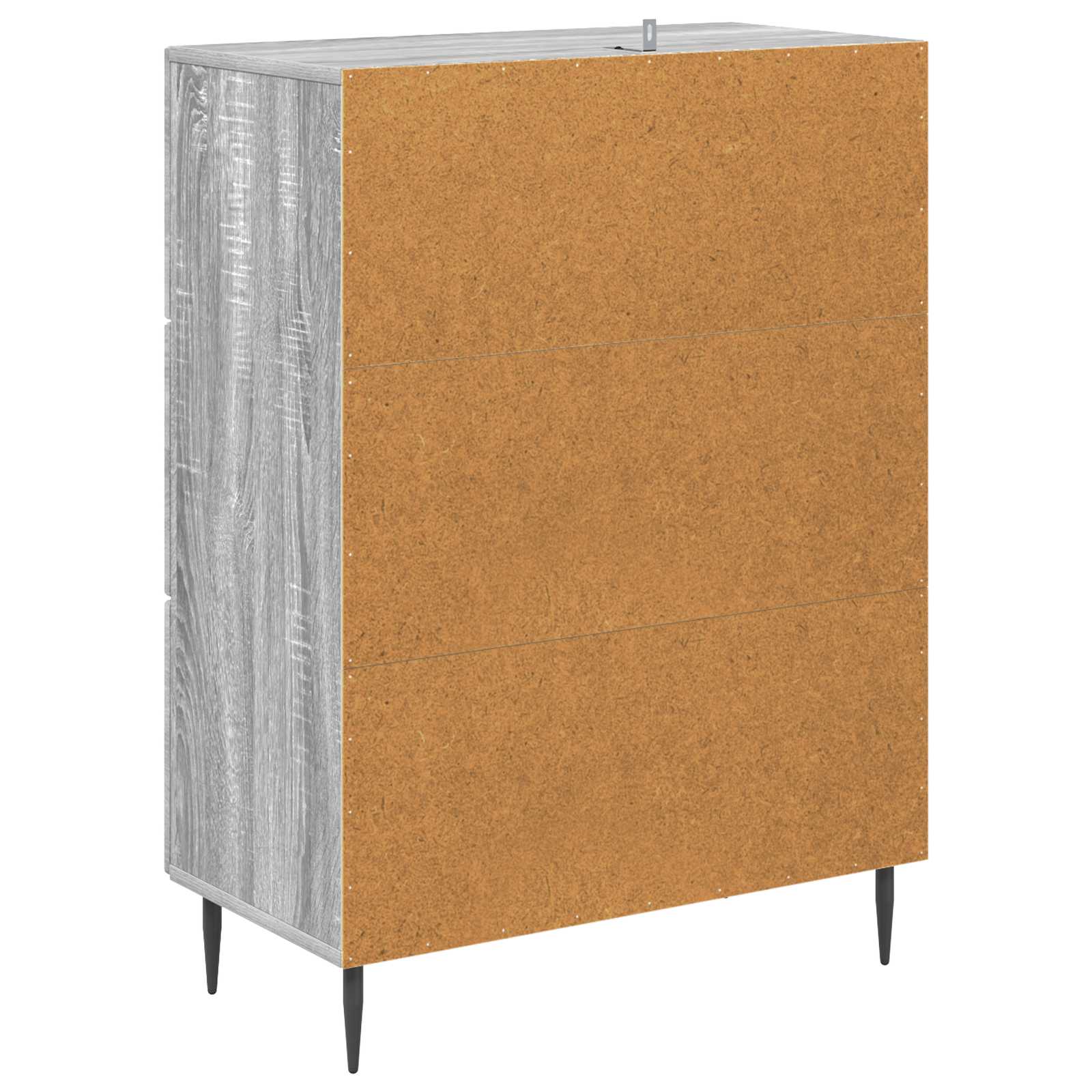 vidaXL Szafka z Szufladami Szary Sonoma 66 x 34,5 x 89,5 cm