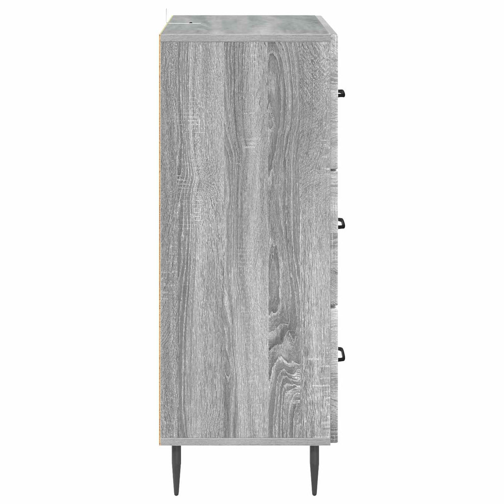 vidaXL Szafka z Szufladami Szary Sonoma 66 x 34,5 x 89,5 cm