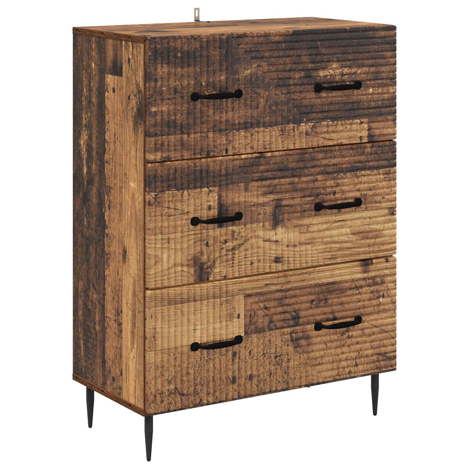 vidaXL Szafka z Szufladami Stare drewno 66 x 34,5 x 89,5 cm