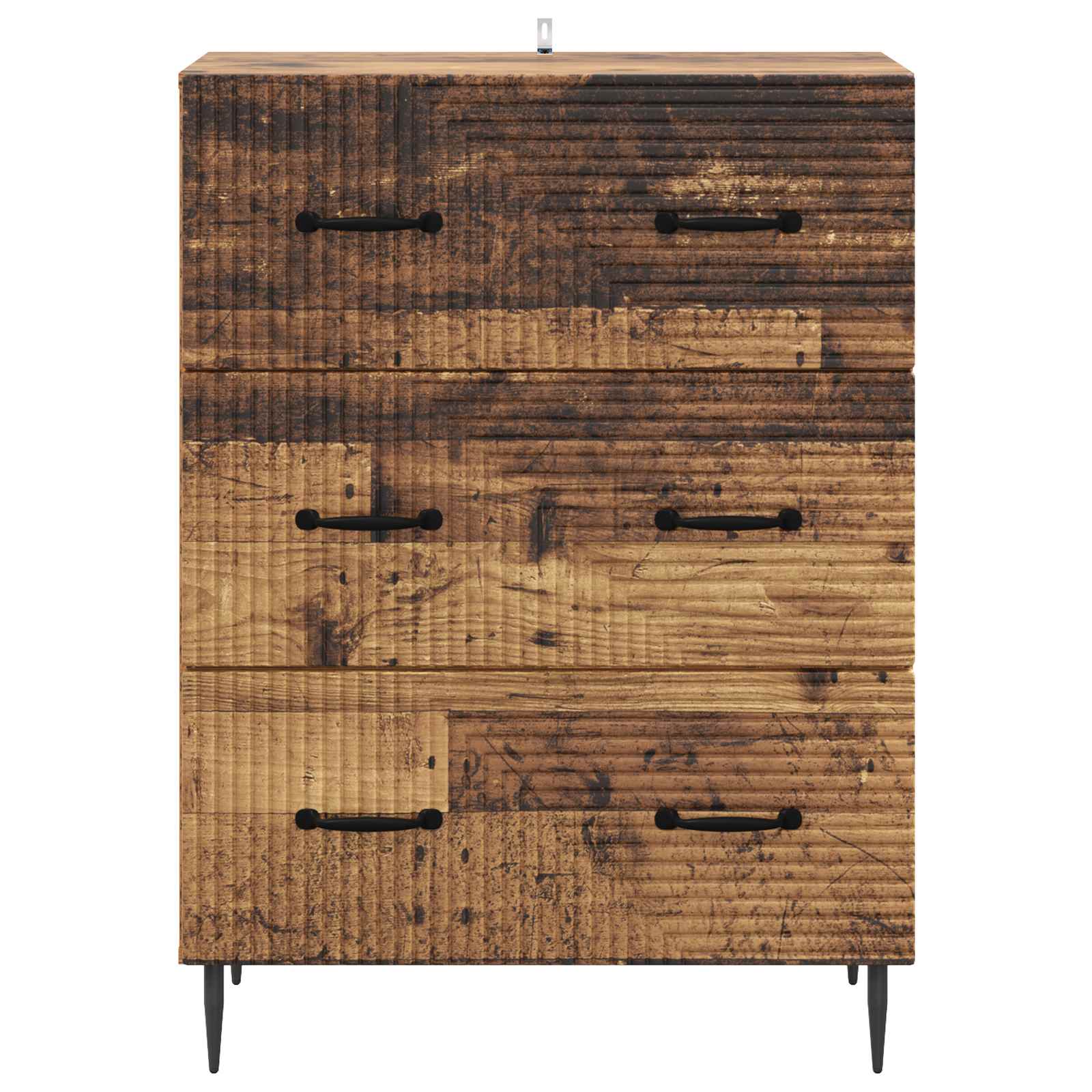 vidaXL Szafka z Szufladami Stare drewno 66 x 34,5 x 89,5 cm
