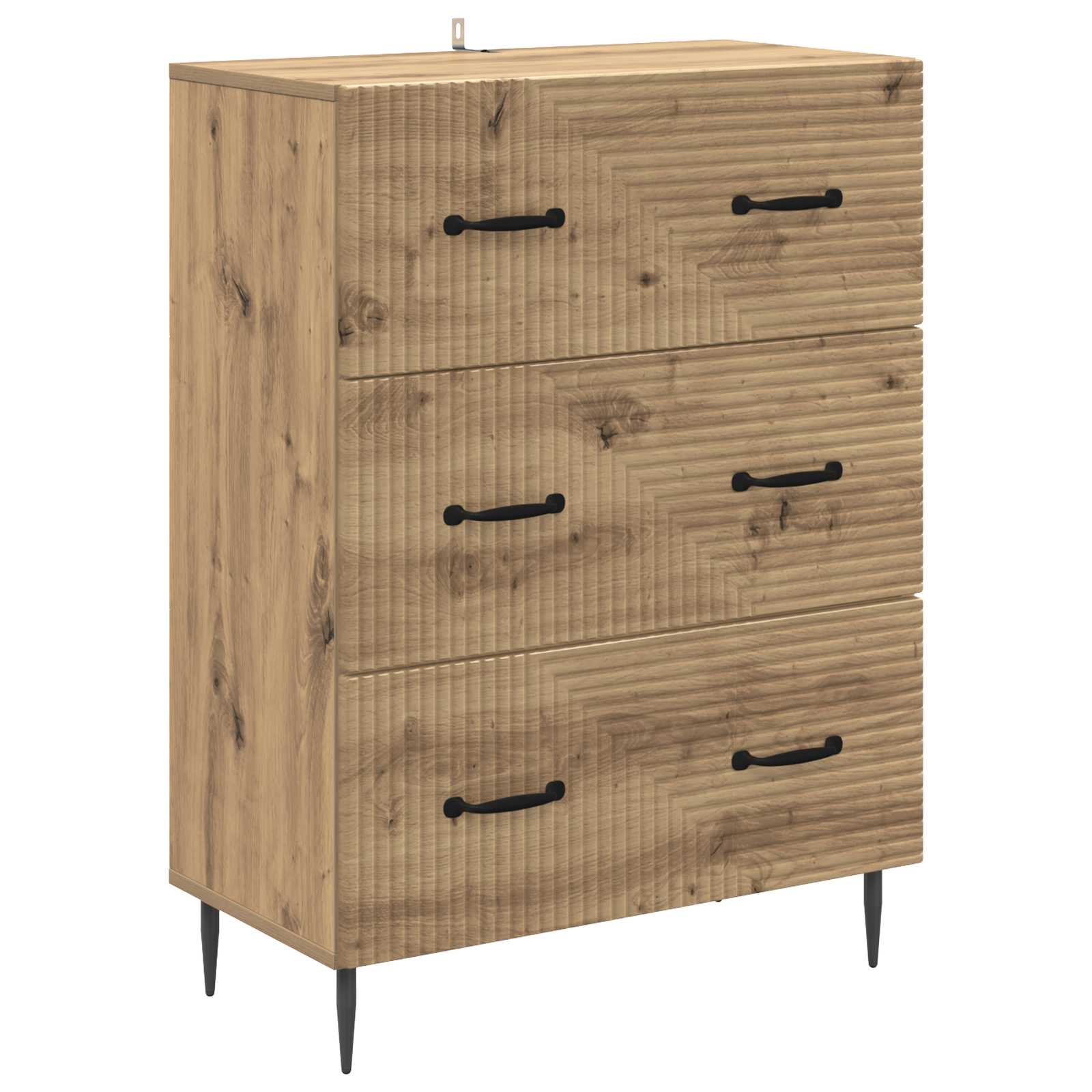 vidaXL Szafka z Szufladami Dąb artisan 66 x 34,5 x 89,5 cm