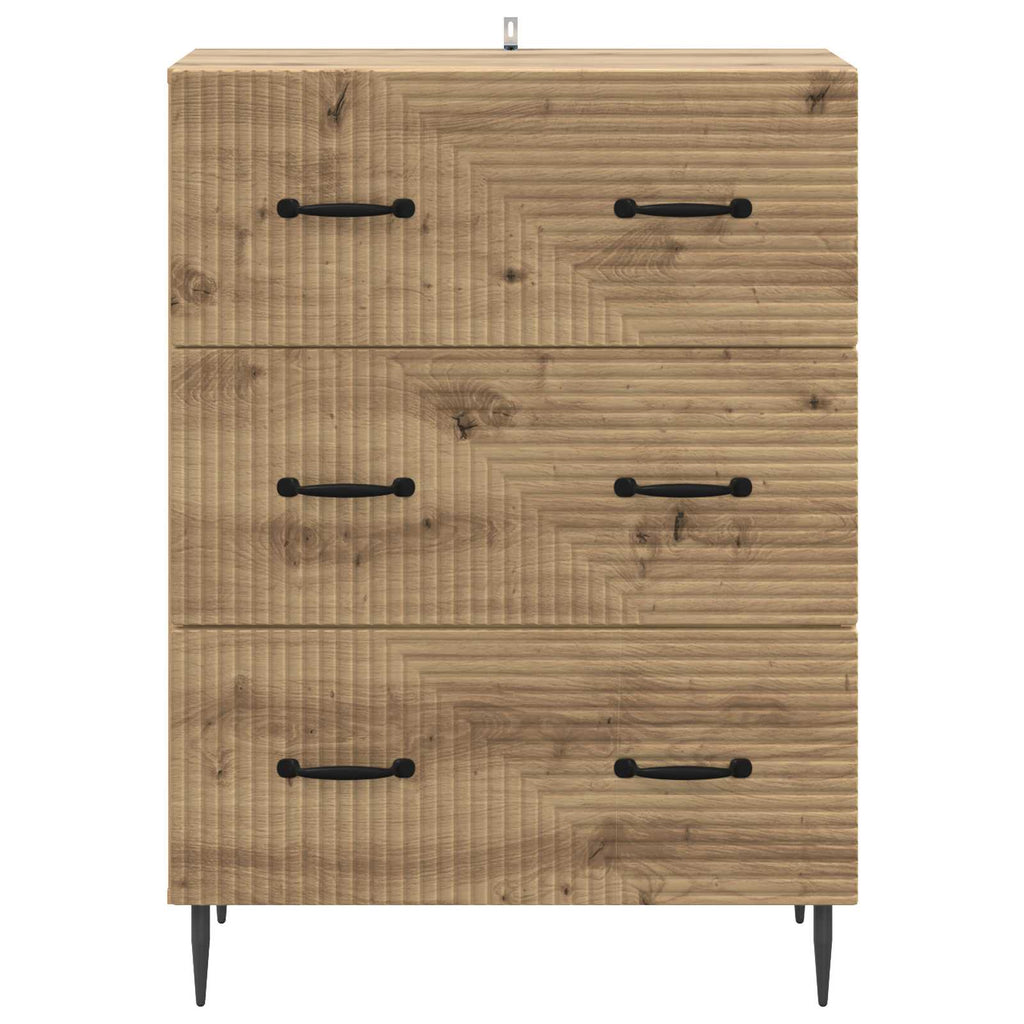 vidaXL Szafka z Szufladami Dąb artisan 66 x 34,5 x 89,5 cm