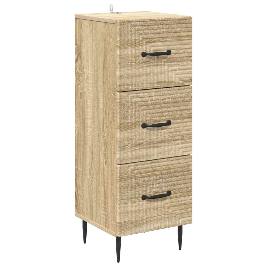 vidaXL Szafka z Szufladami dąb Sonoma 33 x 34,5 x 89,5 cm