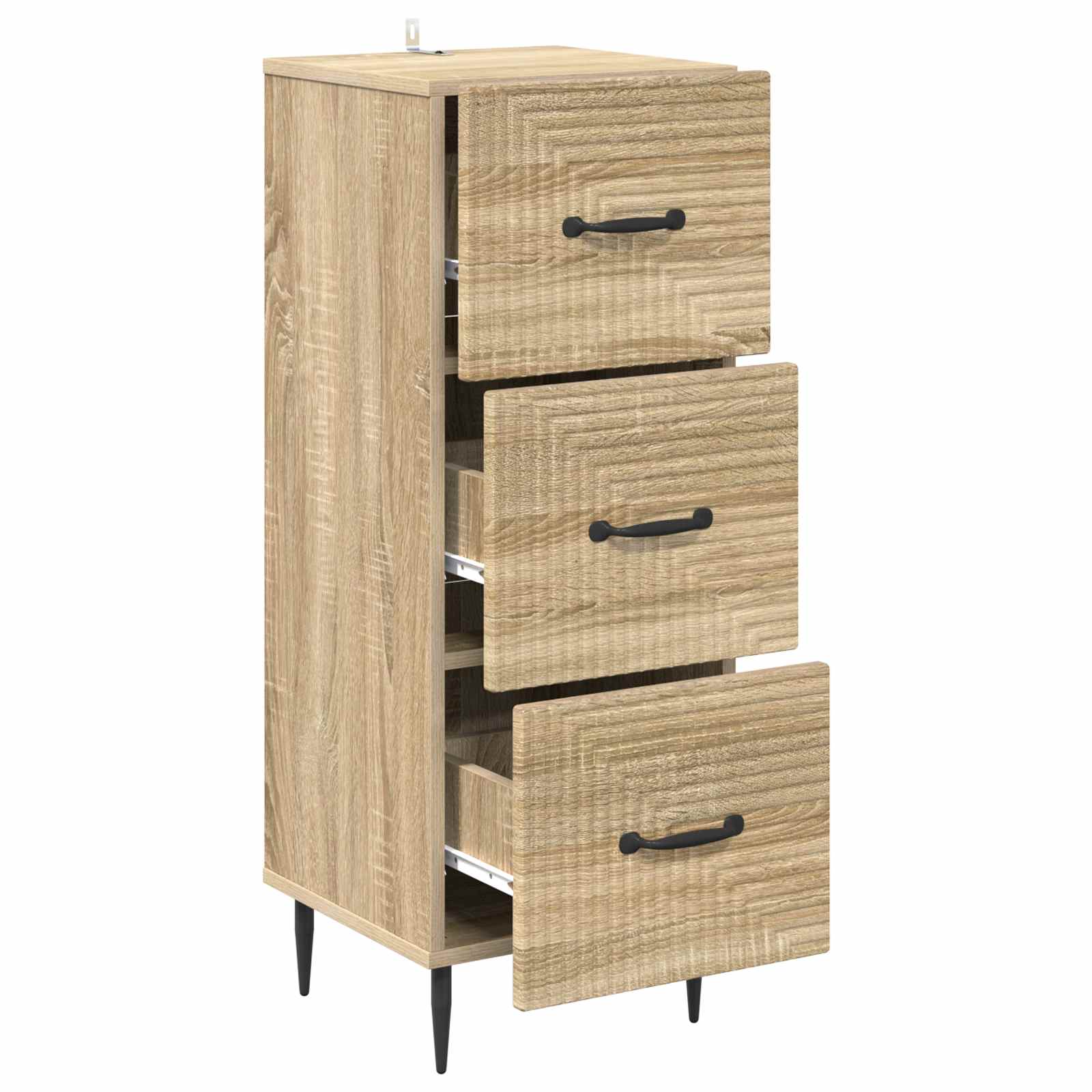 vidaXL Szafka z Szufladami dąb Sonoma 33 x 34,5 x 89,5 cm