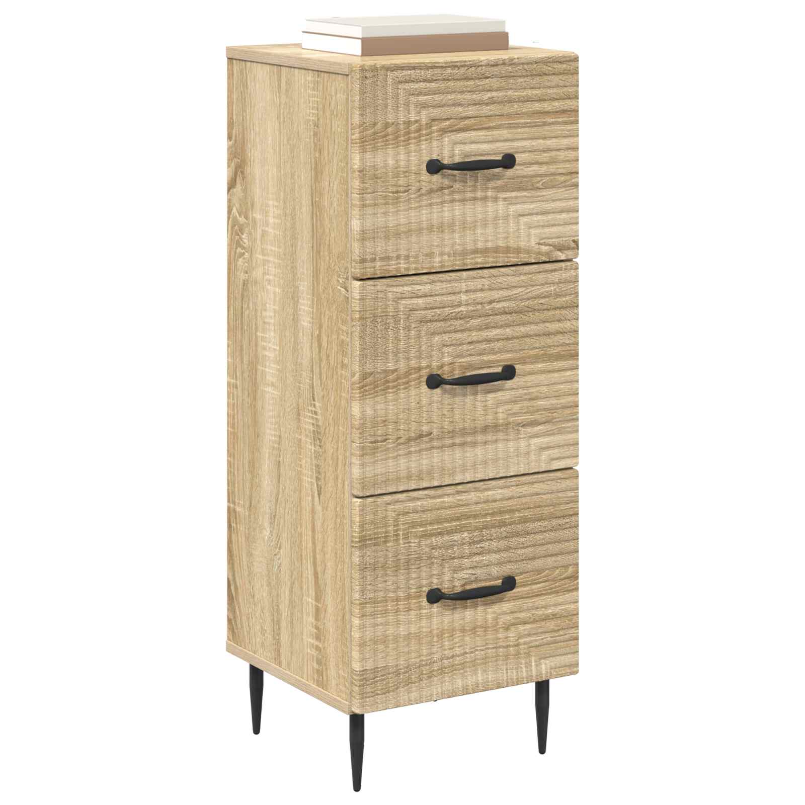 vidaXL Szafka z Szufladami dąb Sonoma 33 x 34,5 x 89,5 cm