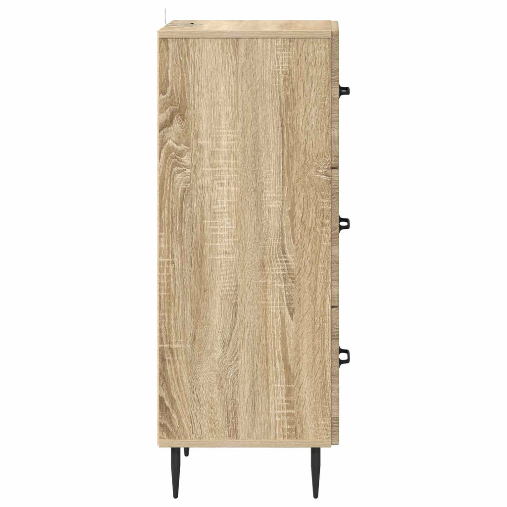 vidaXL Szafka z Szufladami dąb Sonoma 33 x 34,5 x 89,5 cm