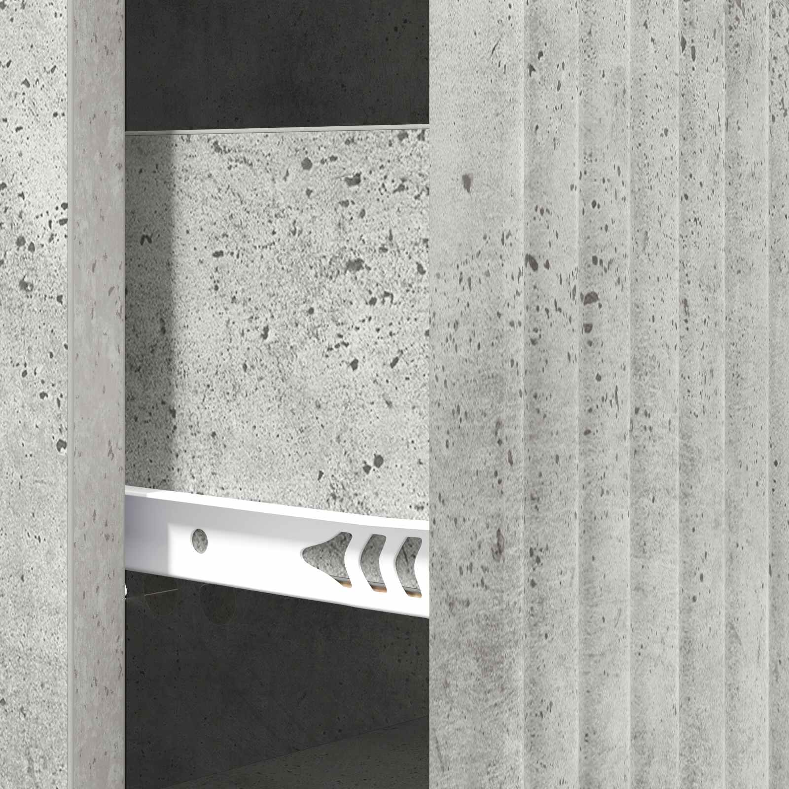 vidaXL Szafka z Szufladami Betonowy szary 33 x 34,5 x 89,5 cm