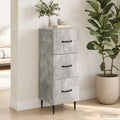 vidaXL Szafka z Szufladami Betonowy szary 33 x 34,5 x 89,5 cm
