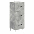vidaXL Szafka z Szufladami Betonowy szary 33 x 34,5 x 89,5 cm