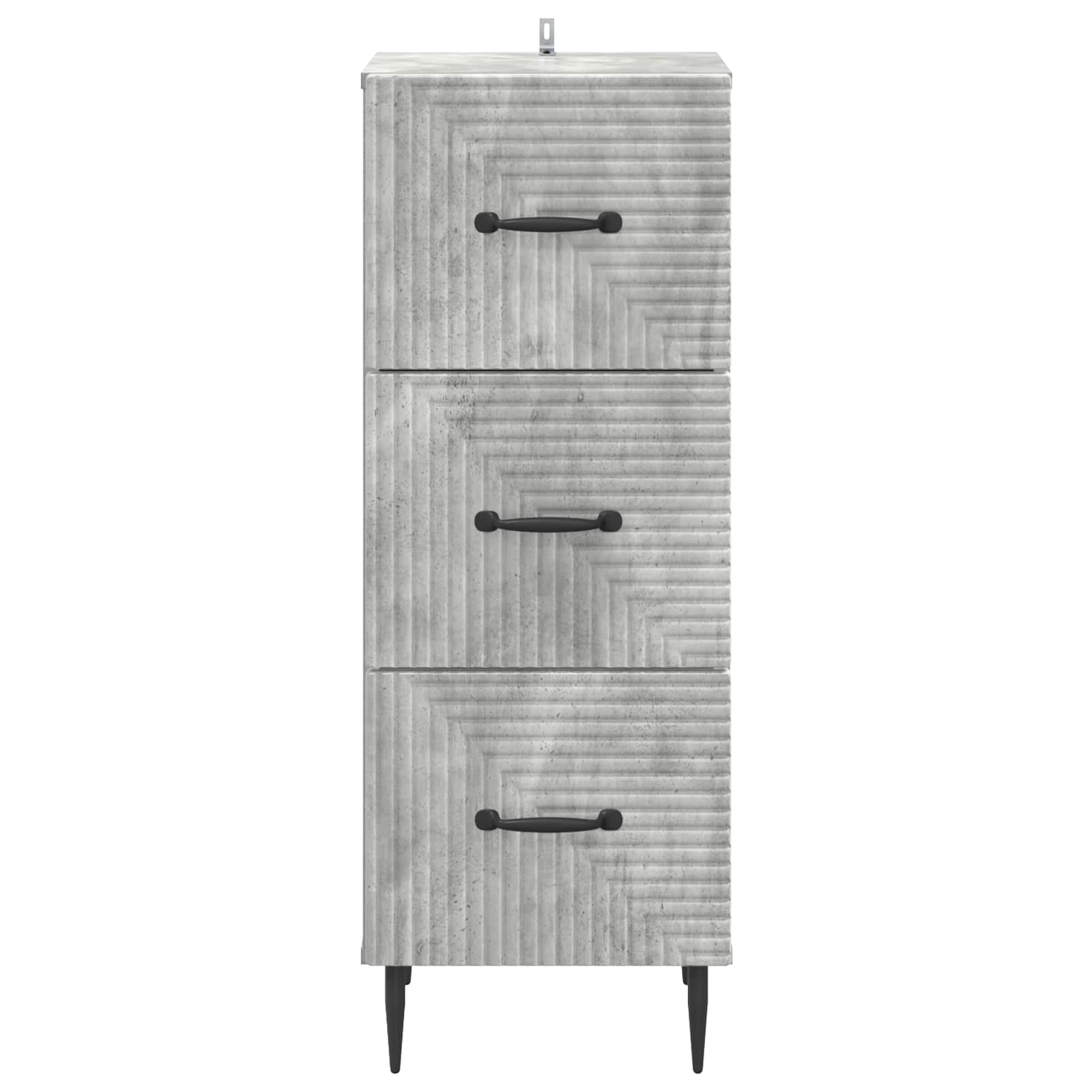 vidaXL Szafka z Szufladami Betonowy szary 33 x 34,5 x 89,5 cm