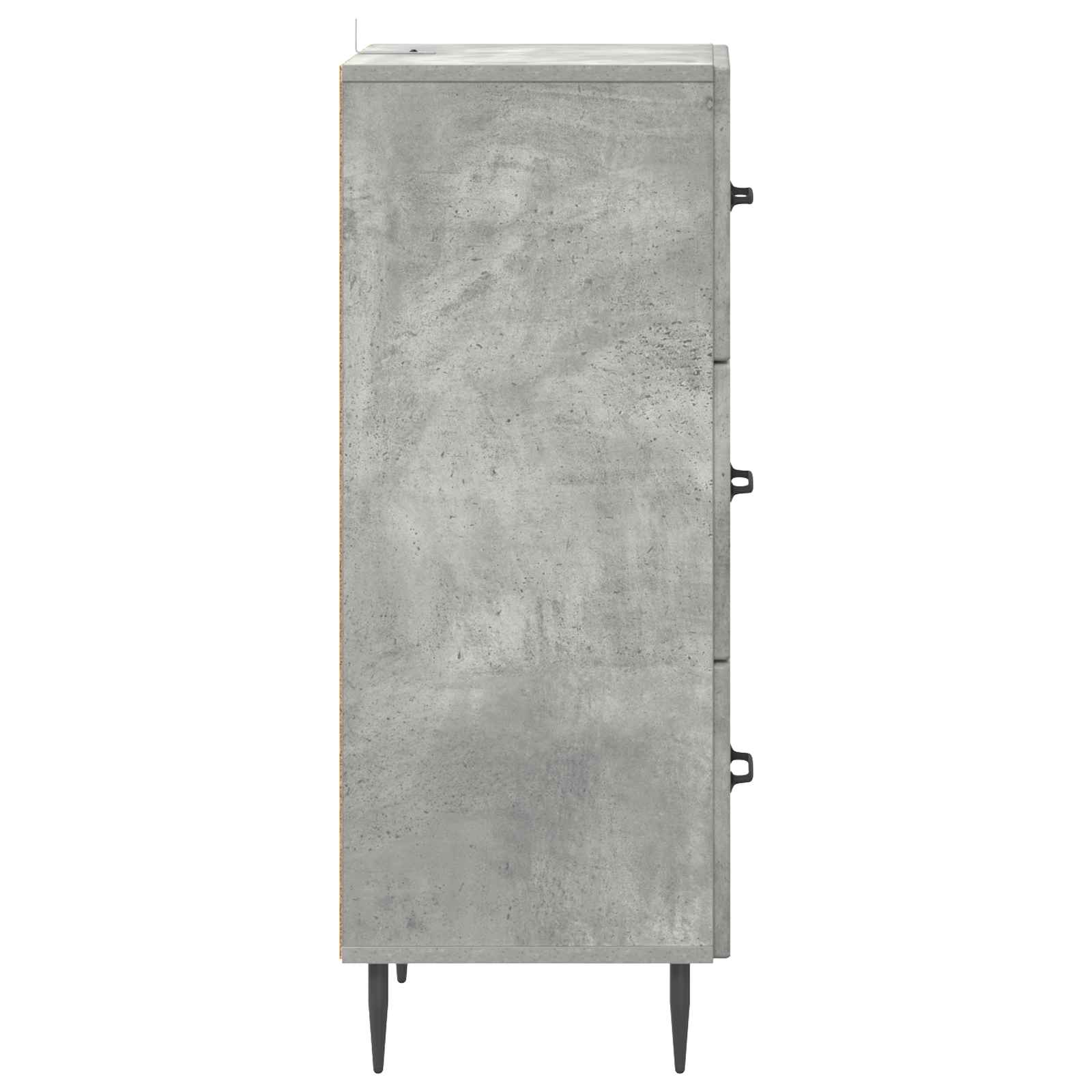 vidaXL Szafka z Szufladami Betonowy szary 33 x 34,5 x 89,5 cm