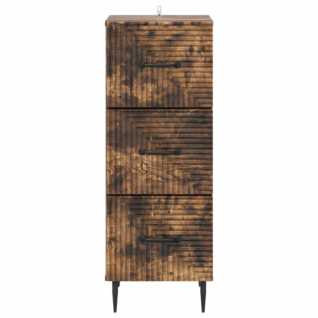 vidaXL Szafka z Szufladami Dąb wędzony 33 x 34,5 x 89,5 cm