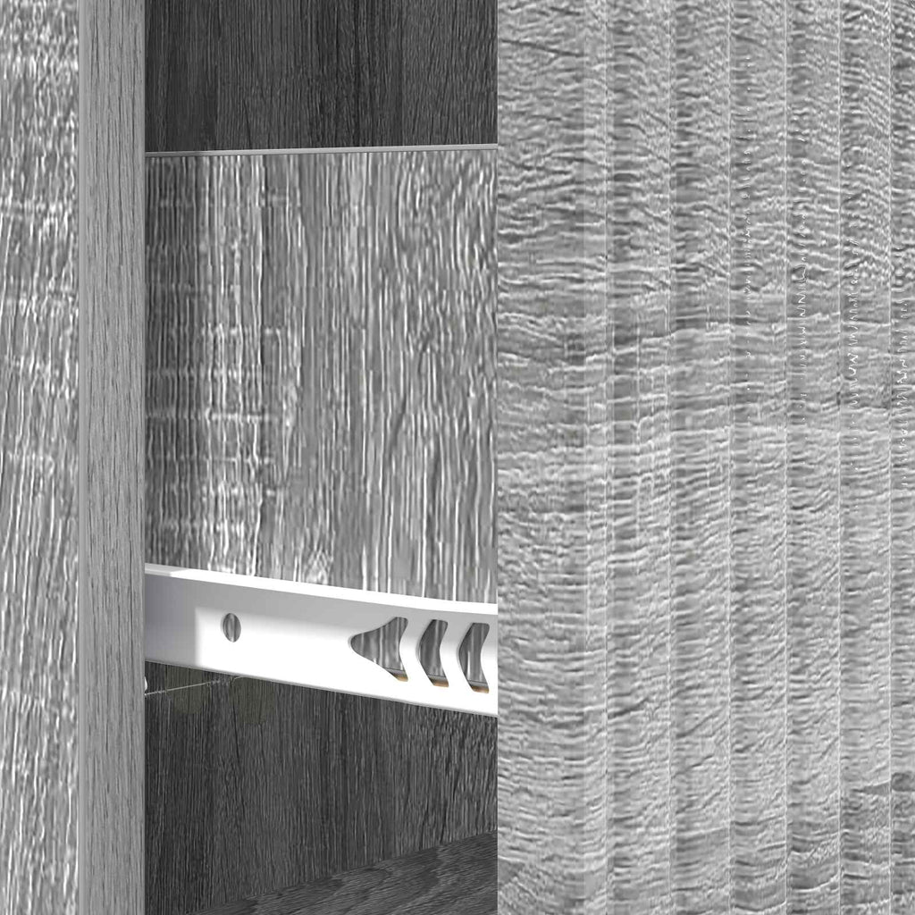 vidaXL Szafka z Szufladami Szary Sonoma 33 x 34,5 x 89,5 cm