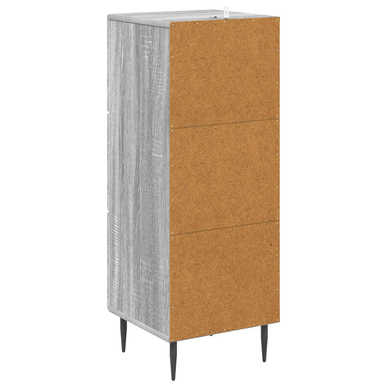 vidaXL Szafka z Szufladami Szary Sonoma 33 x 34,5 x 89,5 cm