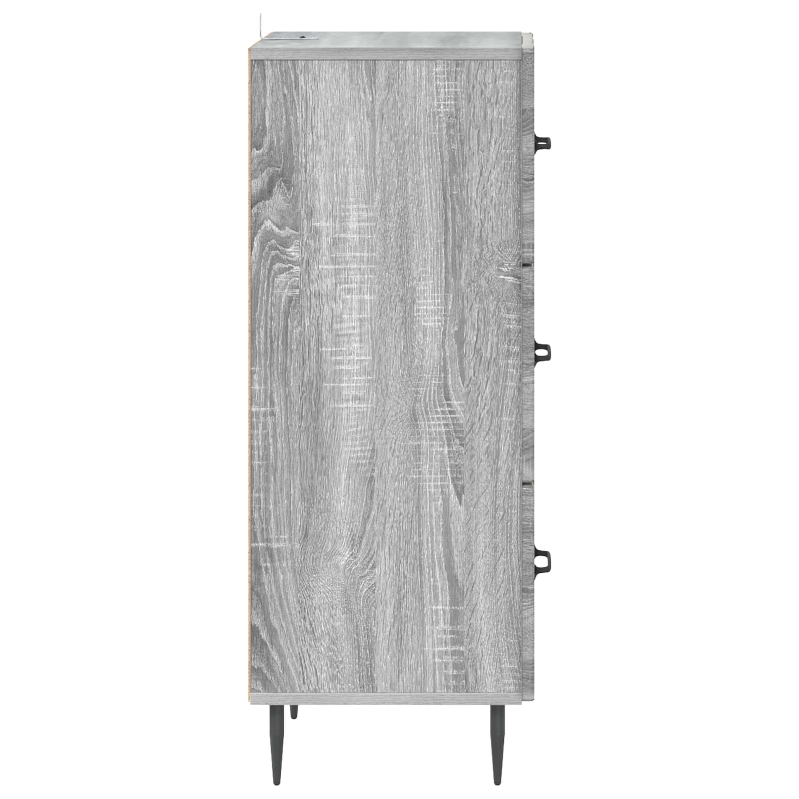 vidaXL Szafka z Szufladami Szary Sonoma 33 x 34,5 x 89,5 cm