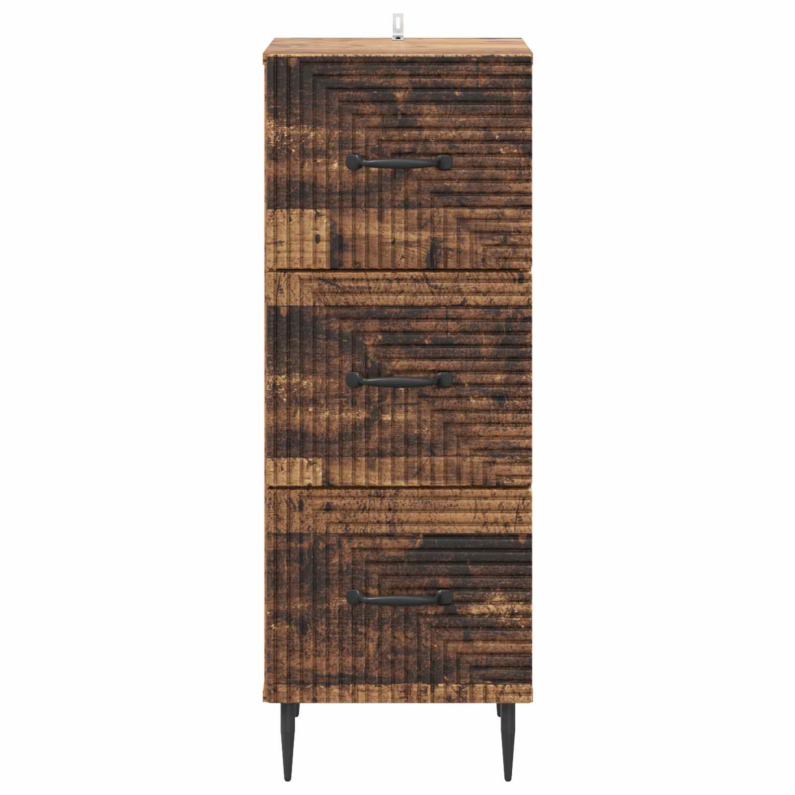 vidaXL Szafka z Szufladami Stare drewno 33 x 34,5 x 89,5 cm