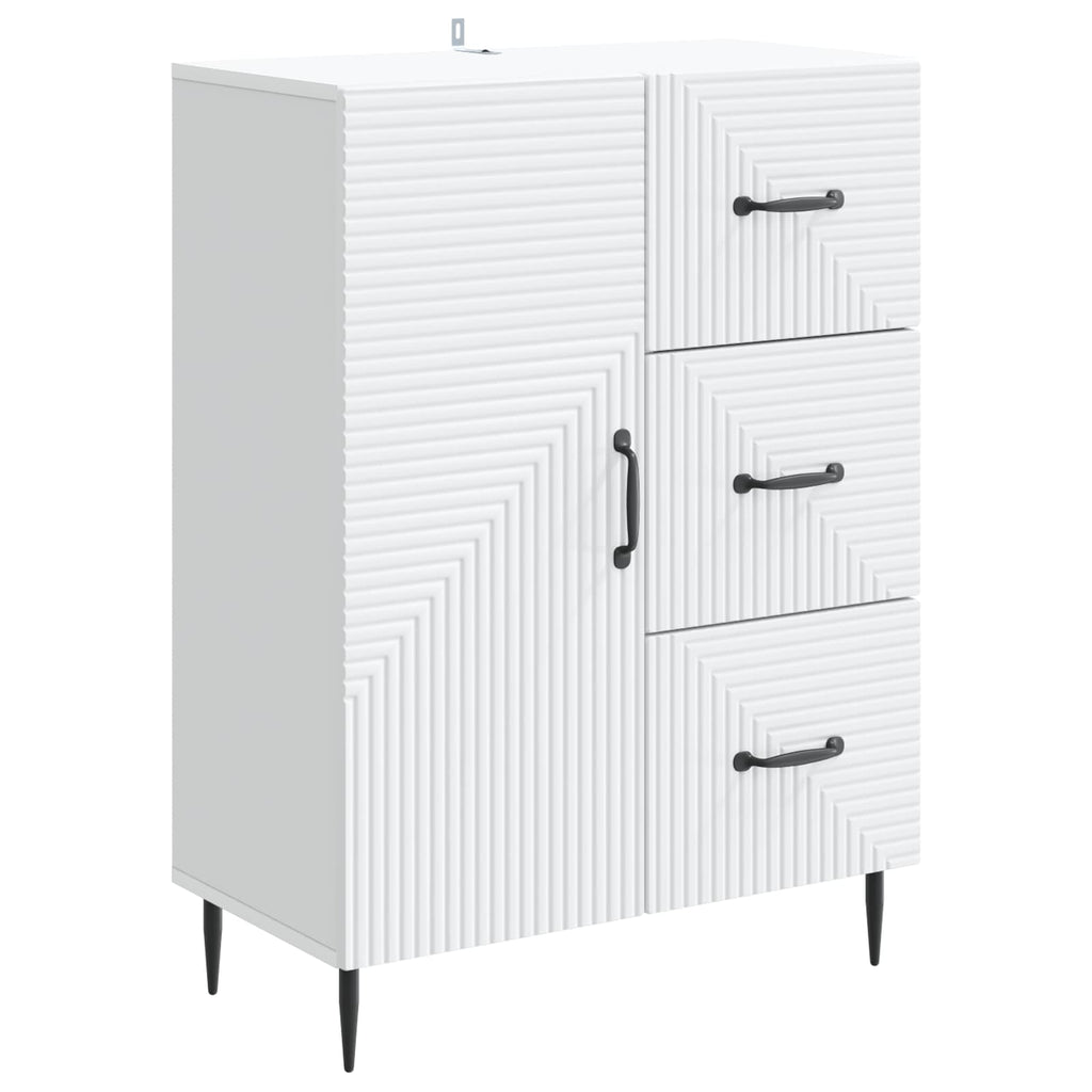 vidaXL Bufet Biały 66 x 34,5 x 89,5 cm Drewno inżynieryjne
