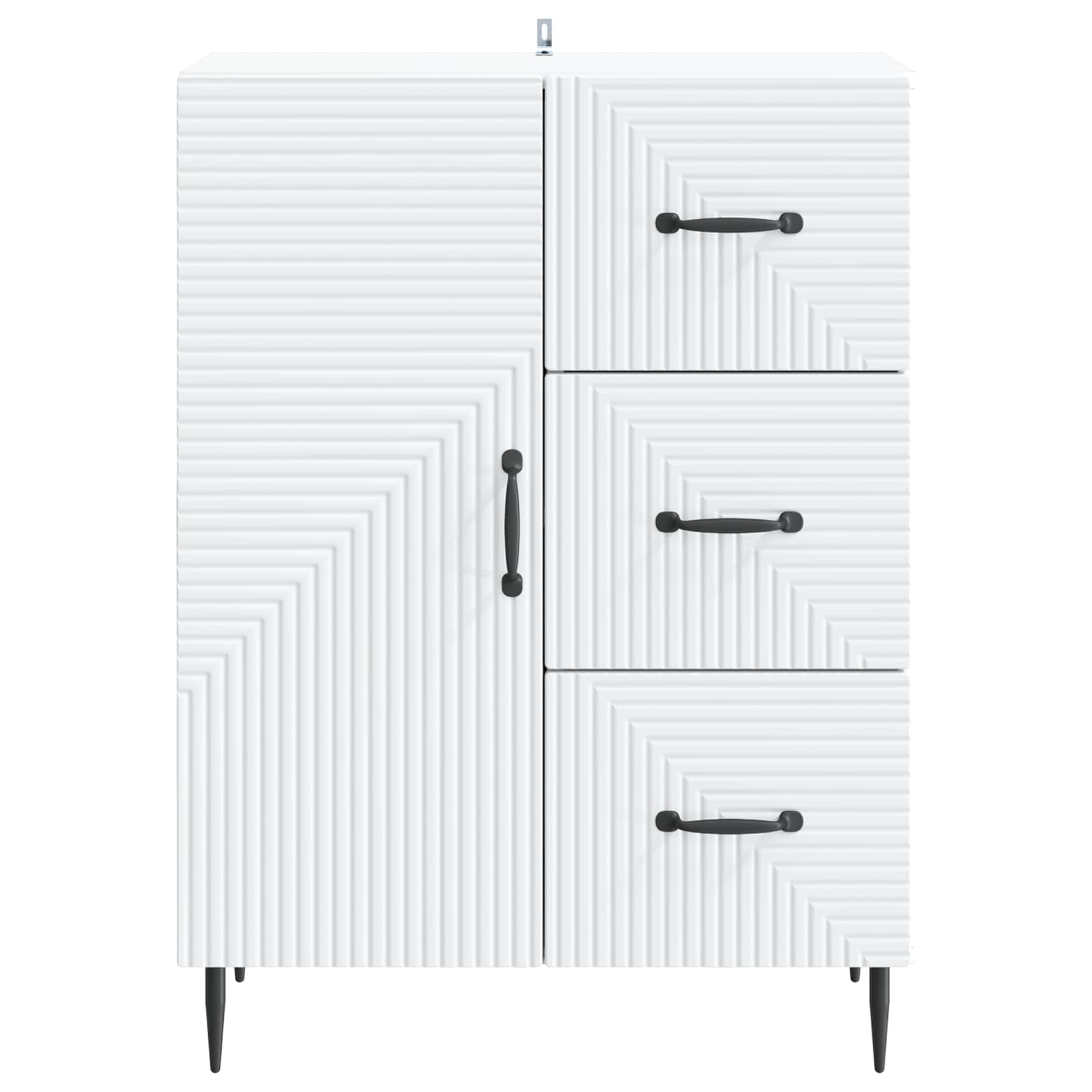 vidaXL Bufet Biały 66 x 34,5 x 89,5 cm Drewno inżynieryjne