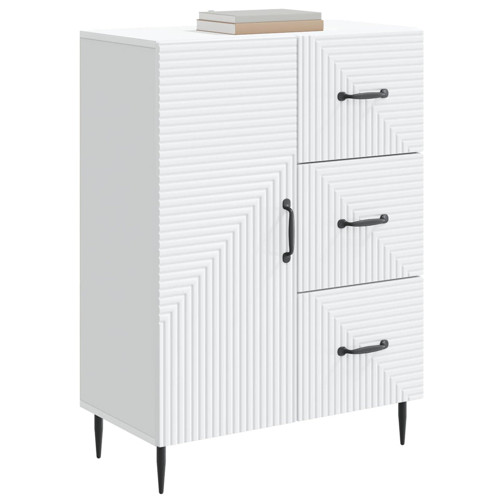 vidaXL Bufet Biały 66 x 34,5 x 89,5 cm Drewno inżynieryjne