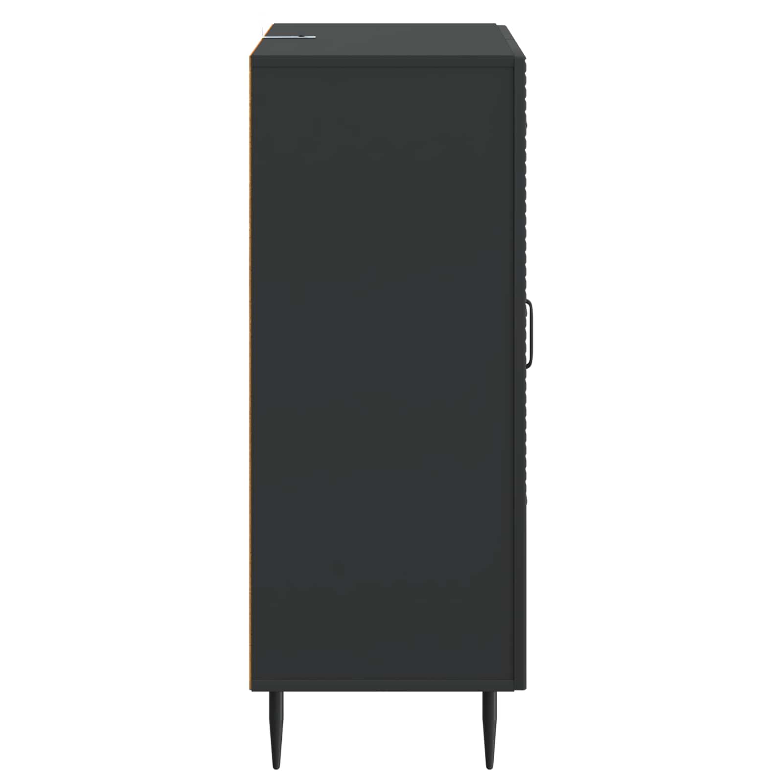 vidaXL Bufet z szufladą Czarny 66 x 34,5 x 89,5 cm Drewno inżynieryjne