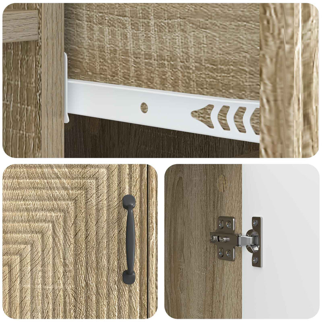vidaXL Bufet dąb Sonoma 66 x 34,5 x 89,5 cm Drewno inżynieryjne