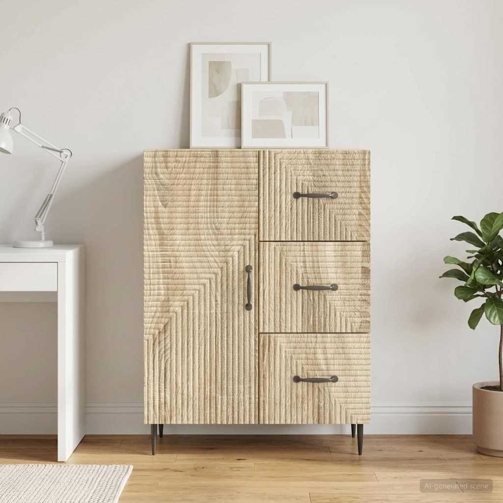 vidaXL Bufet dąb Sonoma 66 x 34,5 x 89,5 cm Drewno inżynieryjne